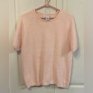 Principles Vintage Blouse Angora Soft Pink Women's Fuzzy Size Large
